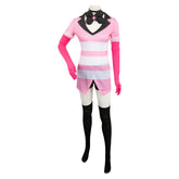 TV Hazbin Hotel (2024) Angel Dust Pink Tightsuit Outfits Cosplay Costume Halloween Carnival Suit